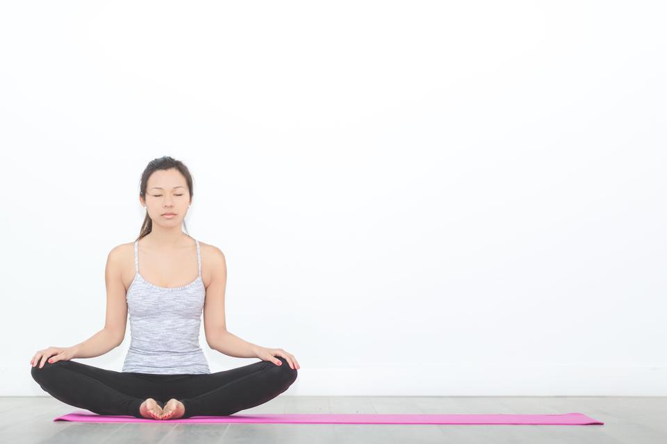 Free download high resolution image - free image free photo free stock image public domain picture  Woman in seated meditation pose on pink yoga mat