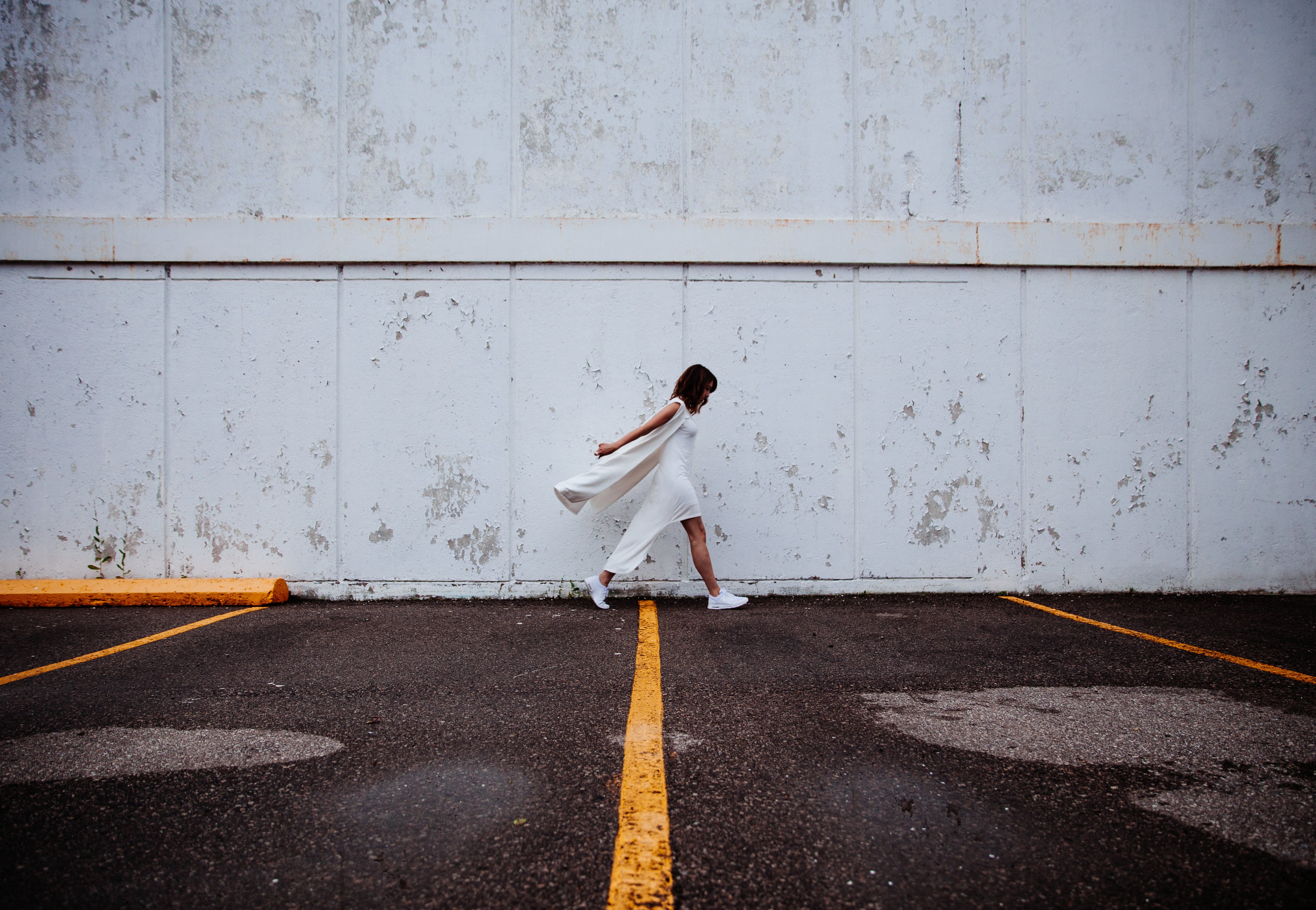 Free download high resolution image - free image free photo free stock image public domain picture -A woman in a flowy white dress walks along side an aged building