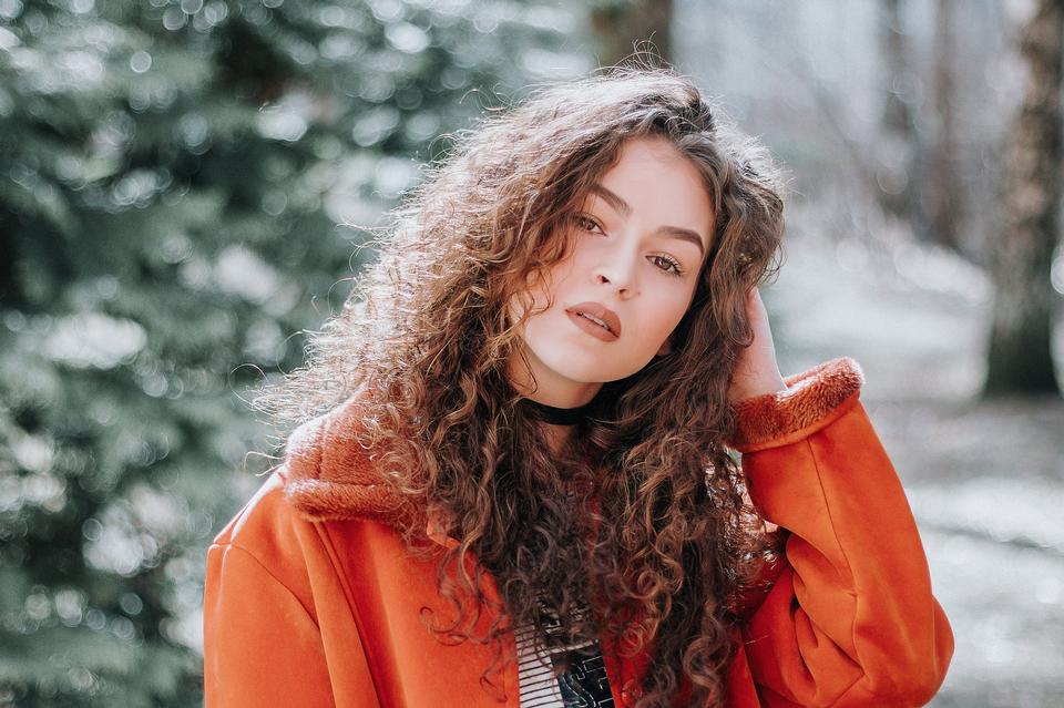 Free download high resolution image - free image free photo free stock image public domain picture  A young woman with long curly hair wears an orange winter jacket