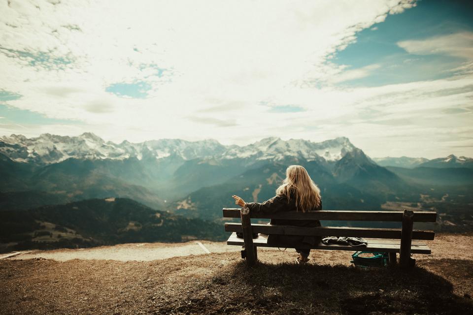 Free download high resolution image - free image free photo free stock image public domain picture  Woman sitting on wooden chair at viewpoint