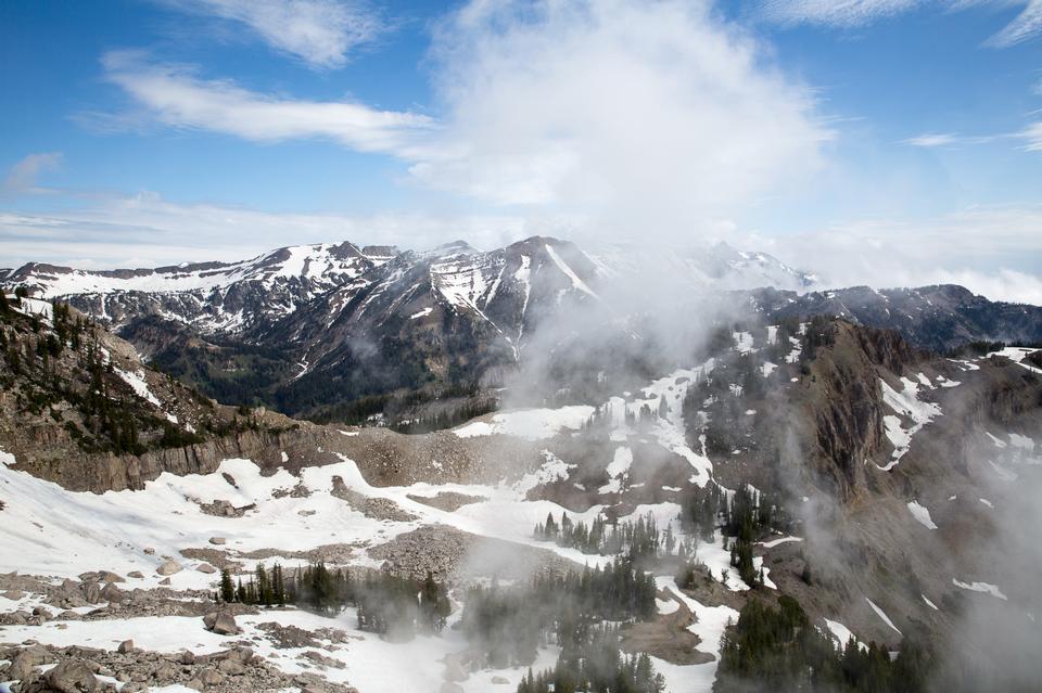 Free download high resolution image - free image free photo free stock image public domain picture  Granite Canyon with snow in Grand Teton National Park