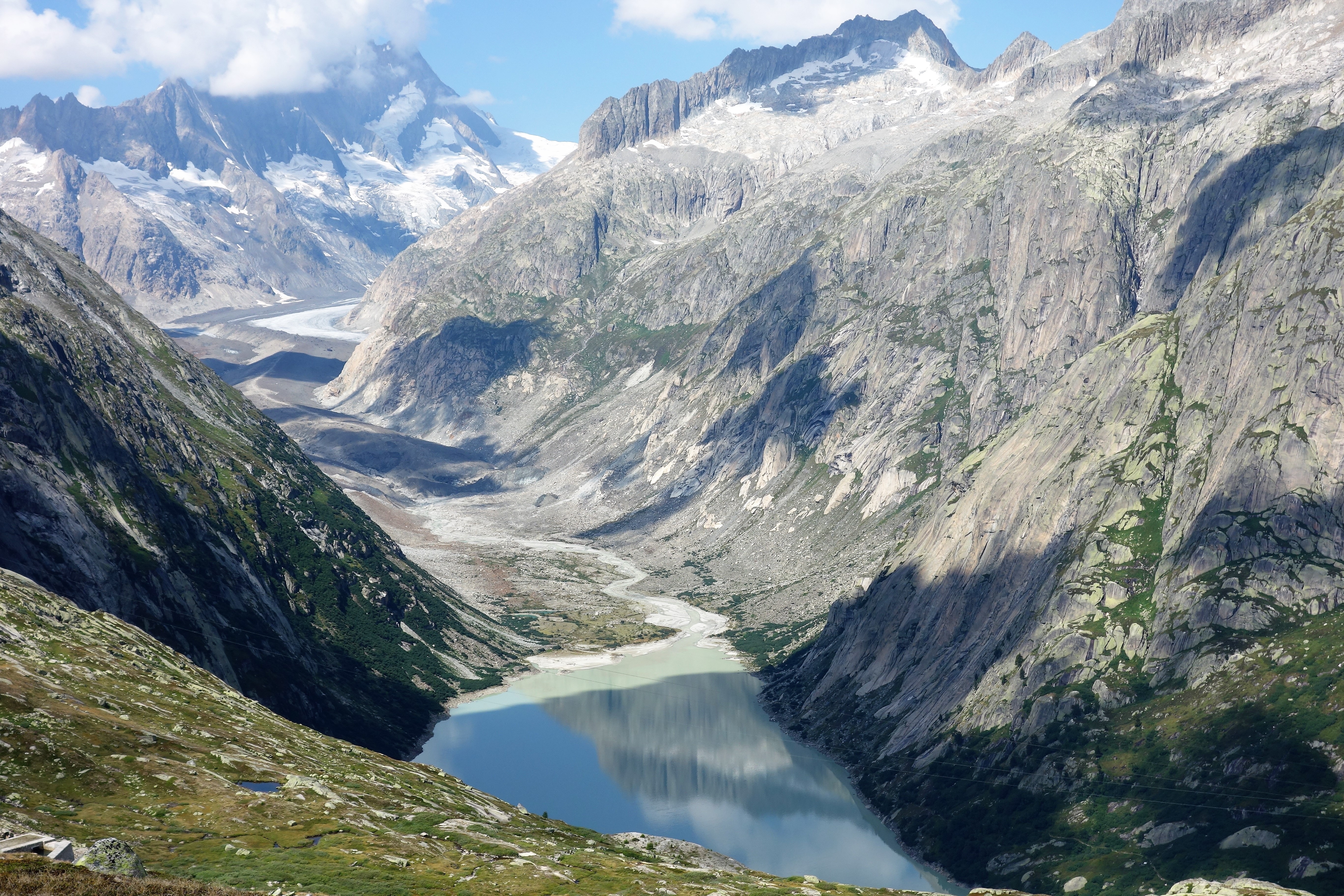 Free download high resolution image - free image free photo free stock image public domain picture -view to the mountains snow peaks behind azure water of Gelmersee