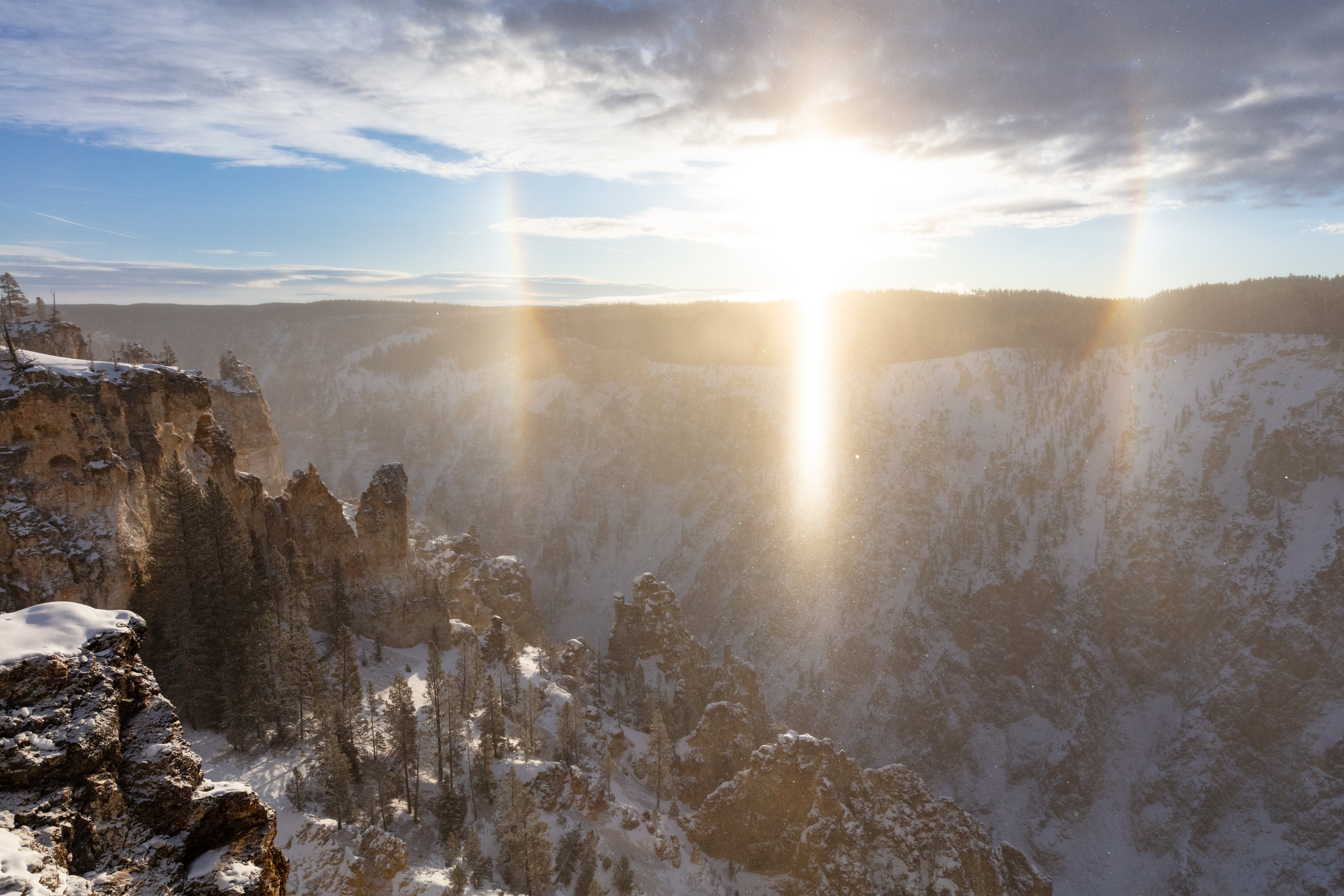 Free download high resolution image - free image free photo free stock image public domain picture -Sun dog over the Grand Canyon of the Yellowstone