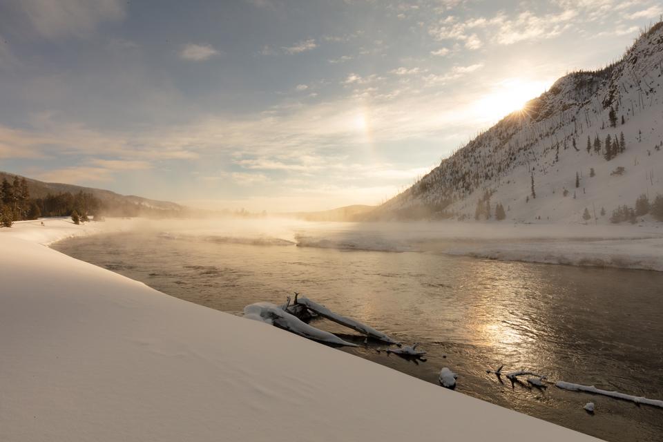 Free download high resolution image - free image free photo free stock image public domain picture  Sunrise and parhelion over the Madison River