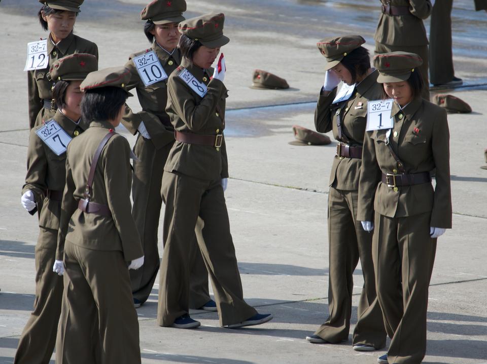 Free download high resolution image - free image free photo free stock image public domain picture  North Korean war woman squad in preparation for military parade