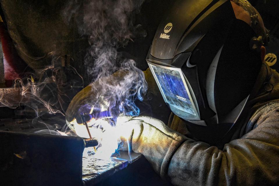 Free download high resolution image - free image free photo free stock image public domain picture  Industrial Worker at the factory welding closeup