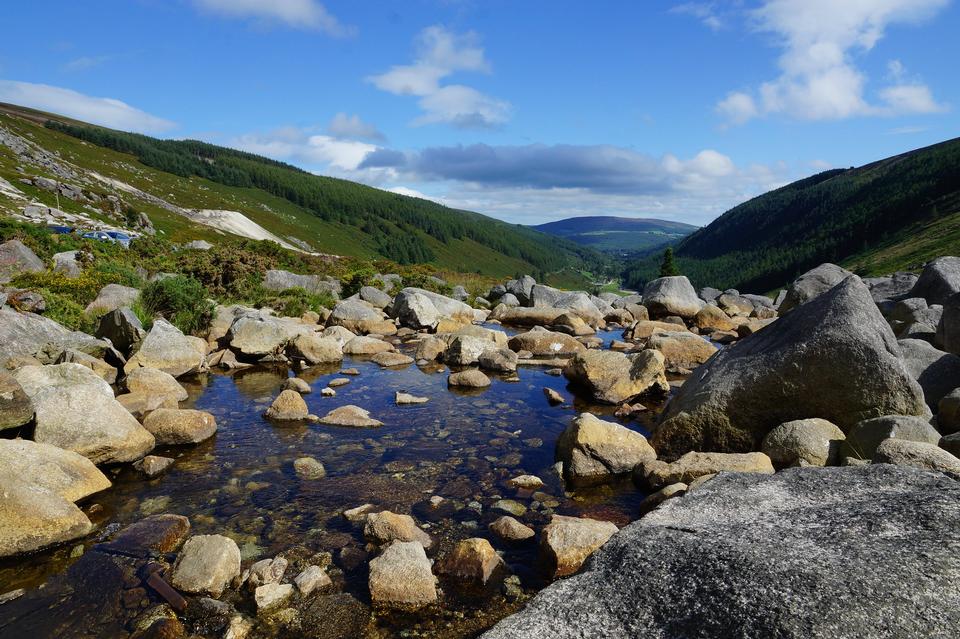 Free download high resolution image - free image free photo free stock image public domain picture  Irish Landscape with hills and green fields and sea and blue sky