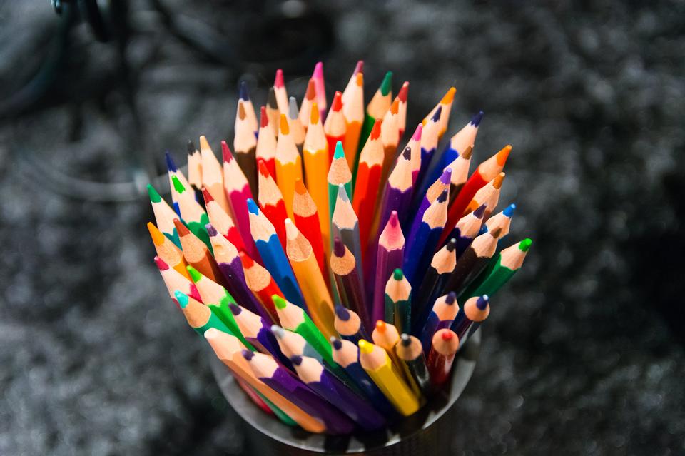 Free download high resolution image - free image free photo free stock image public domain picture  Close up macro shot of color pencil pile