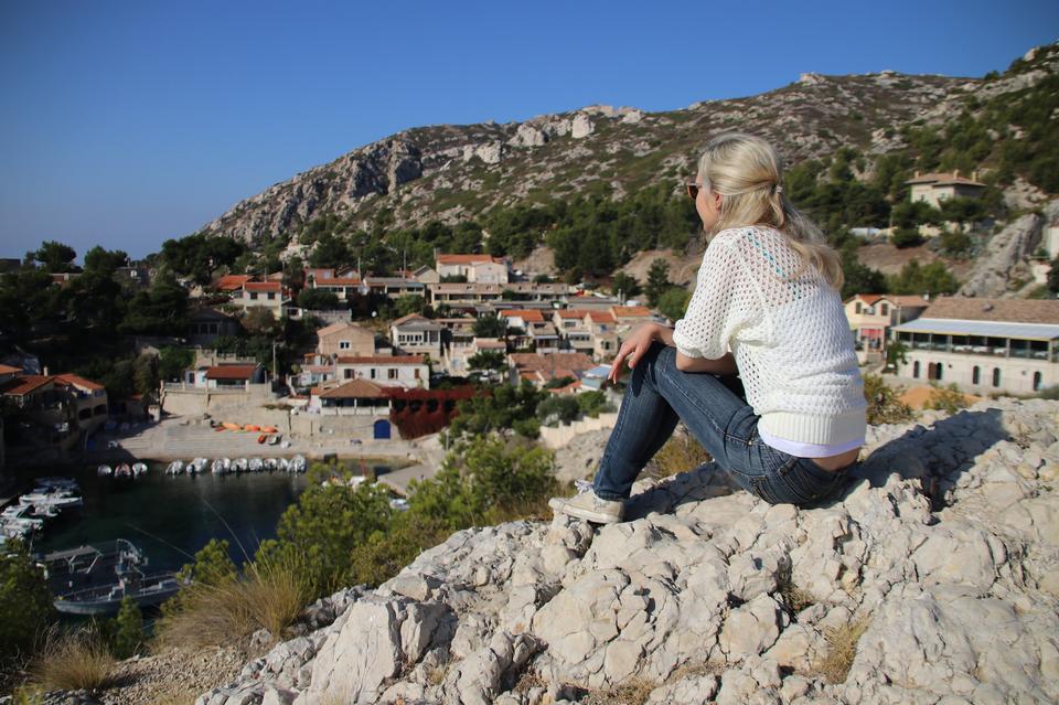 Free download high resolution image - free image free photo free stock image public domain picture  Girl sitting on a rock and looking into the landscape