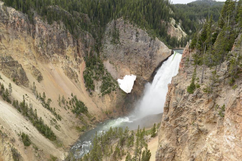 Free download high resolution image - free image free photo free stock image public domain picture  Brink of Lower Falls in Yellowstone Park