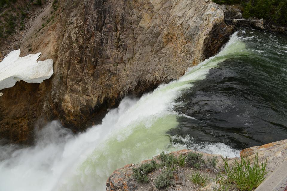 Free download high resolution image - free image free photo free stock image public domain picture  Brink of Lower Falls in Yellowstone Park