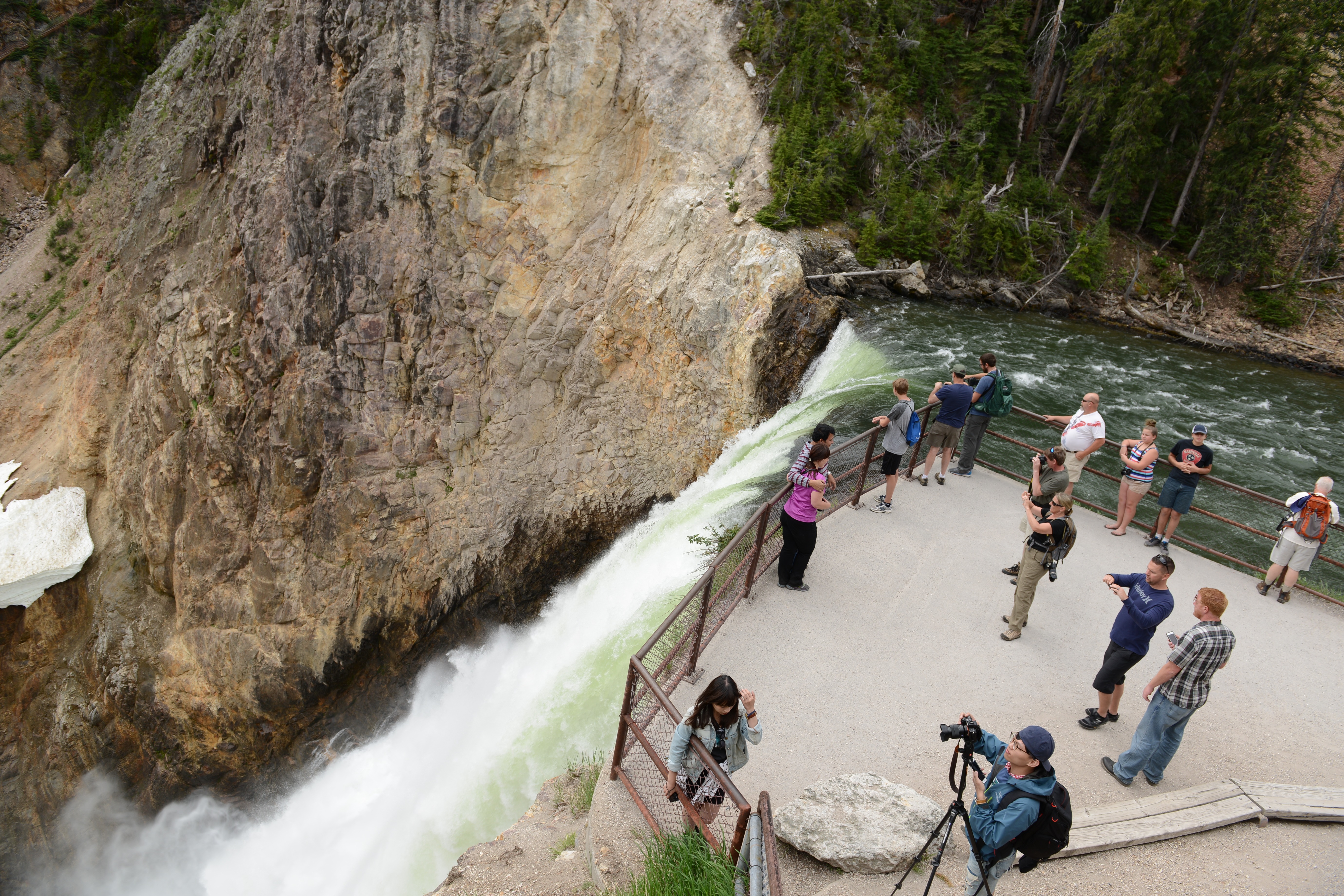 Free download high resolution image - free image free photo free stock image public domain picture -Brink of Lower Falls in Yellowstone Park