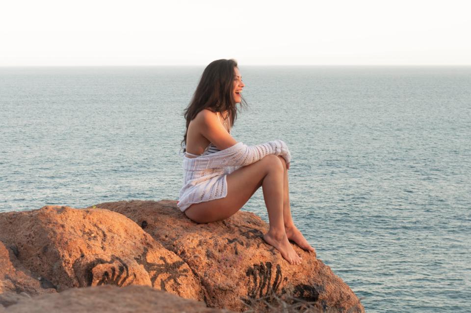 Free download high resolution image - free image free photo free stock image public domain picture  Sexy female sitting on the rock in the sea