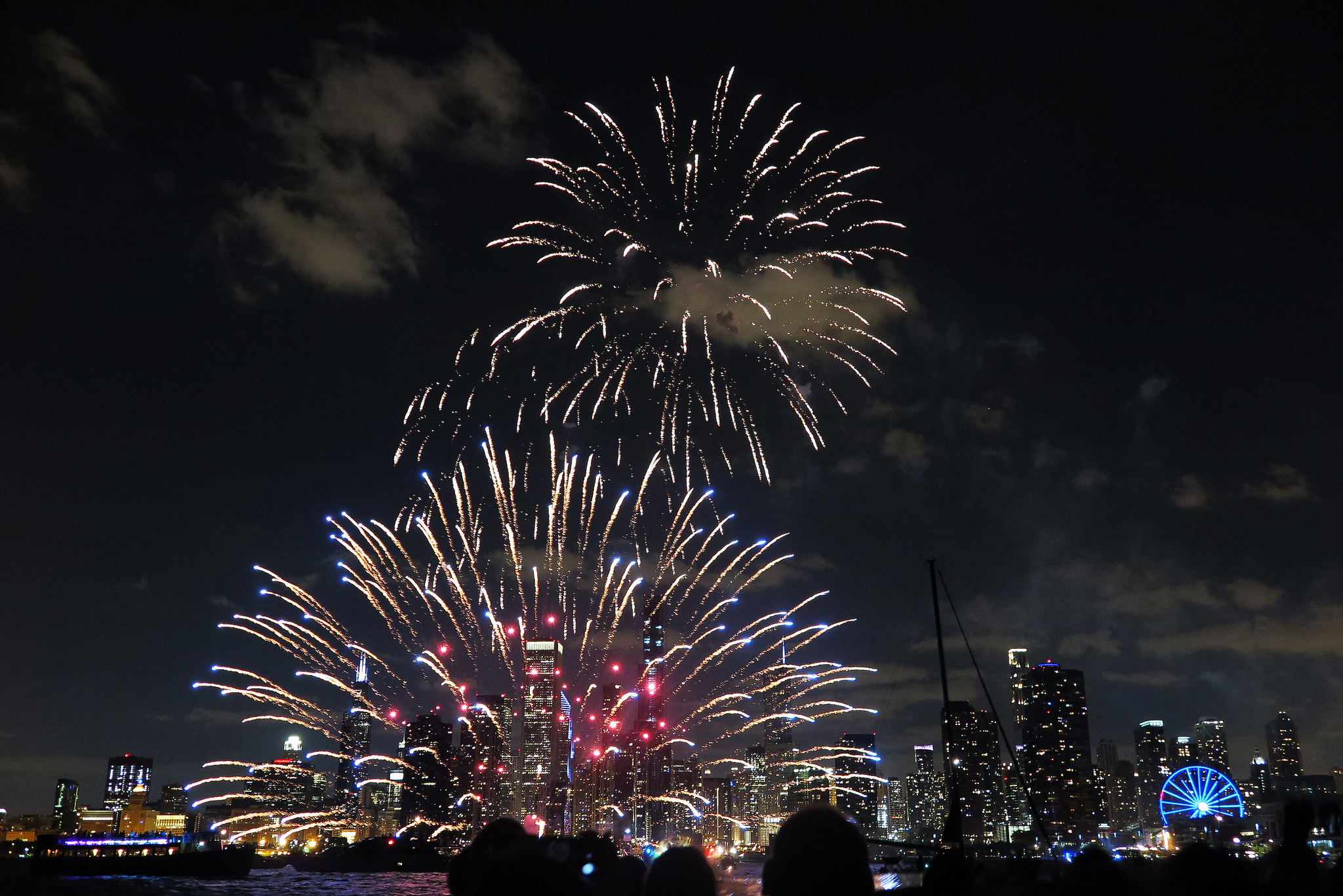 Free download high resolution image - free image free photo free stock image public domain picture -View of Chicago downtown and Navy Pier with grand fireworks