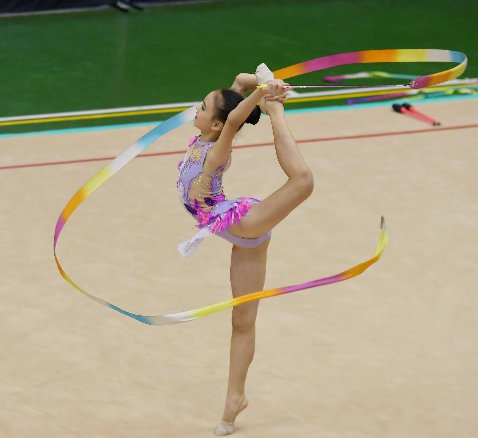 Free download high resolution image - free image free photo free stock image public domain picture  Beautiful rhythmic gymnast in professional arena