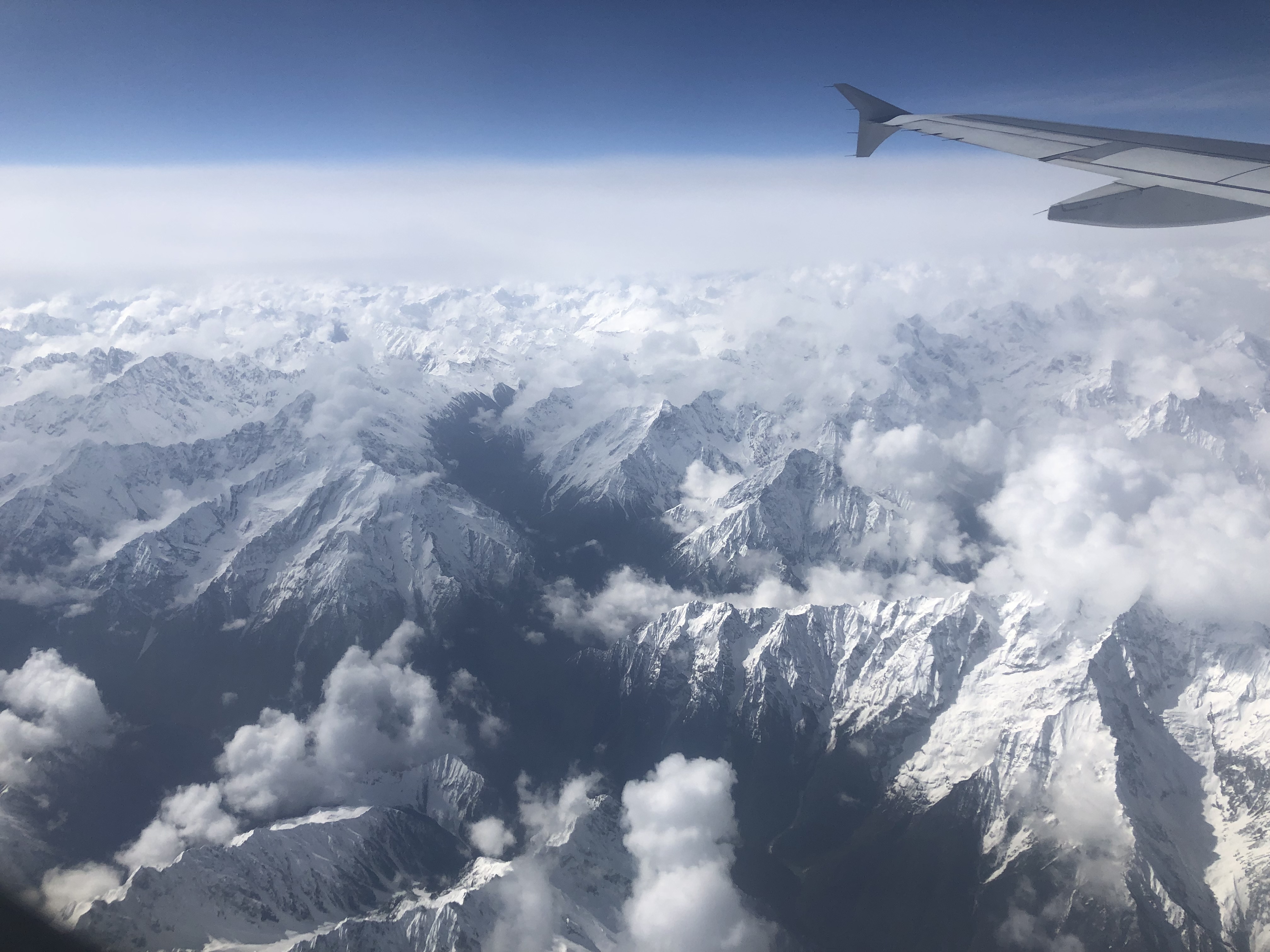 Free download high resolution image - free image free photo free stock image public domain picture -View of the Everest Mountain from the airplane window