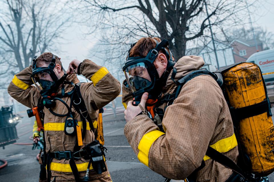 Free download high resolution image - free image free photo free stock image public domain picture  Portrait of two heroic fireman in protective suit