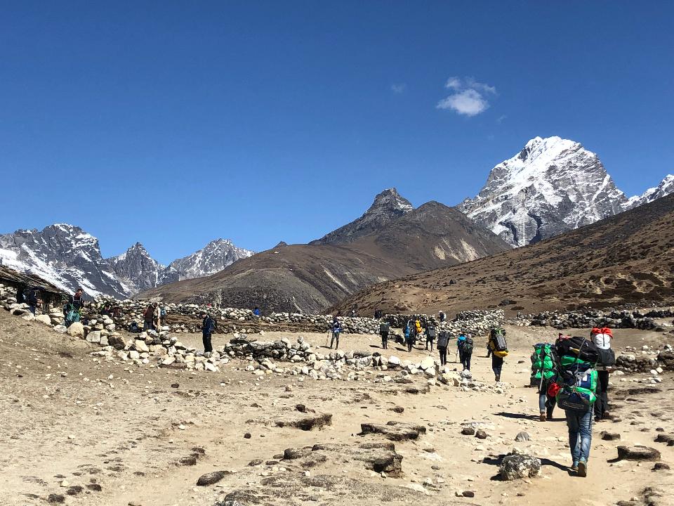 Free download high resolution image - free image free photo free stock image public domain picture  Group of trekkers on the way to Everest Himalaya