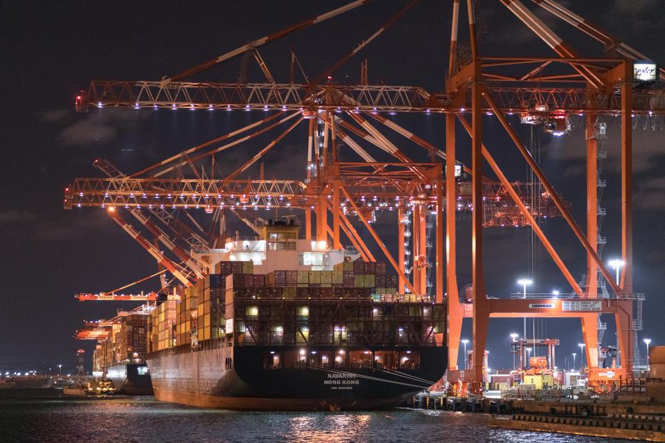 Free download high resolution image - free image free photo free stock image public domain picture  Industrial container freight Trade Port scene at night