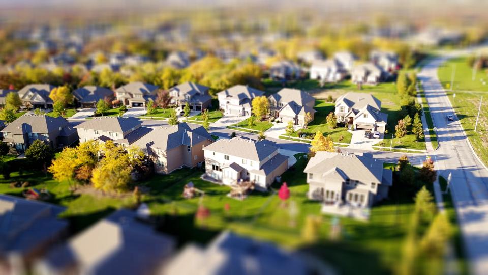 Free download high resolution image - free image free photo free stock image public domain picture  Aerial view of single car driving on a neighborhood road