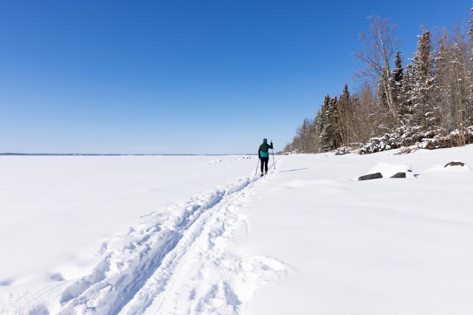 Free download high resolution image - free image free photo free stock image public domain picture  Cross country skiing along the shoreline of Skilak Lake